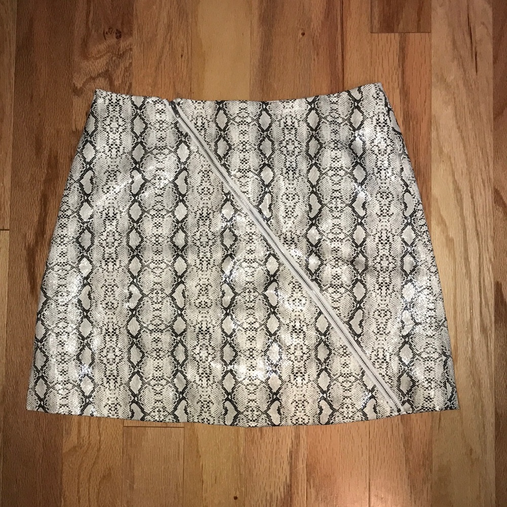 Boutique snake-skin skirt